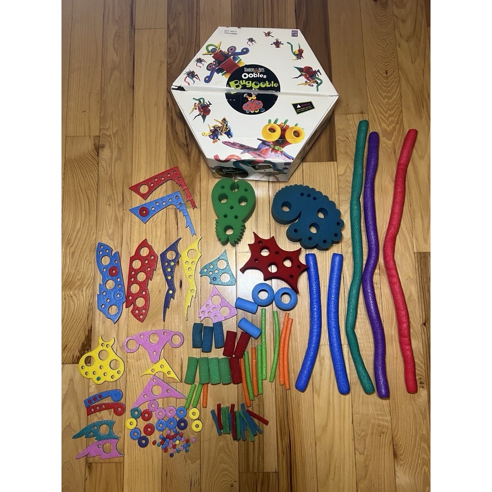 Vintage bugooble QVC Creative Foam Construction Toy Set 1996